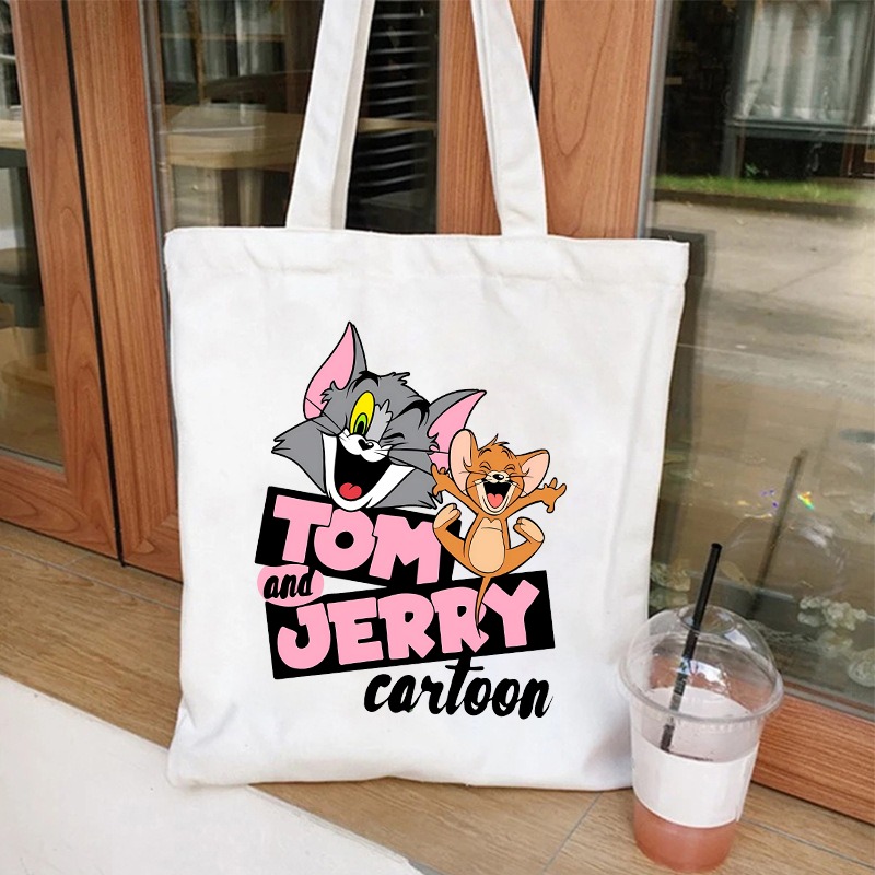 Women Bags Gift - Tom and Jerry Cute Canvas Bag