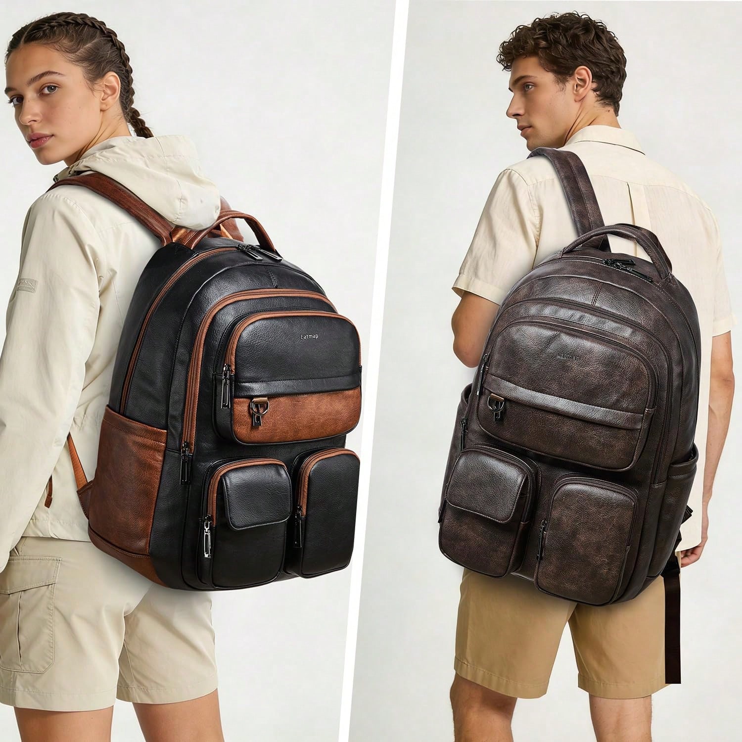 LATMAP Vegan Leather Backpack  - Women'S Work Bags Designer review and price
