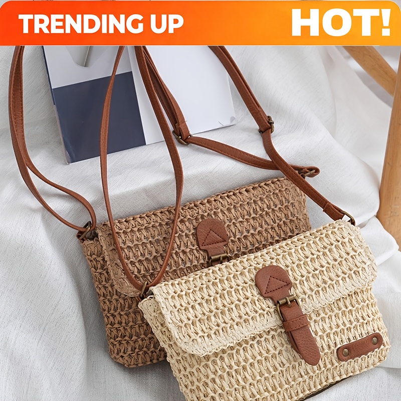 Vintage Vacation-style Woven S - Woven Straw Bag review and price