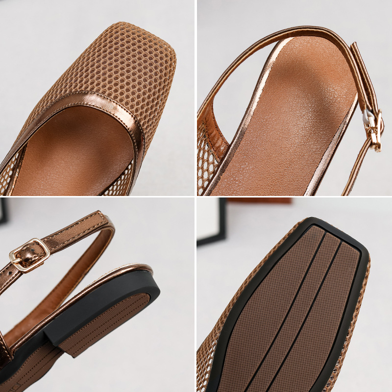 Mesh square head slippers bag  - Women Bags Accessories review and price