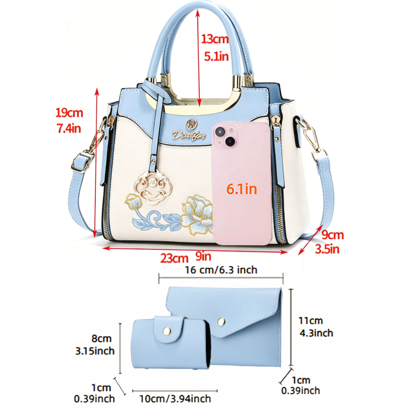 3-piece set of high-quality em - Women Bags Work review and price