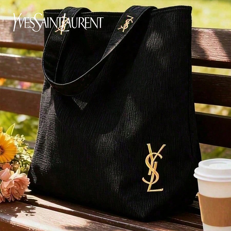 YSL Saint Laurent Black Canvas - Women'S Ysl Bags Tote review and price