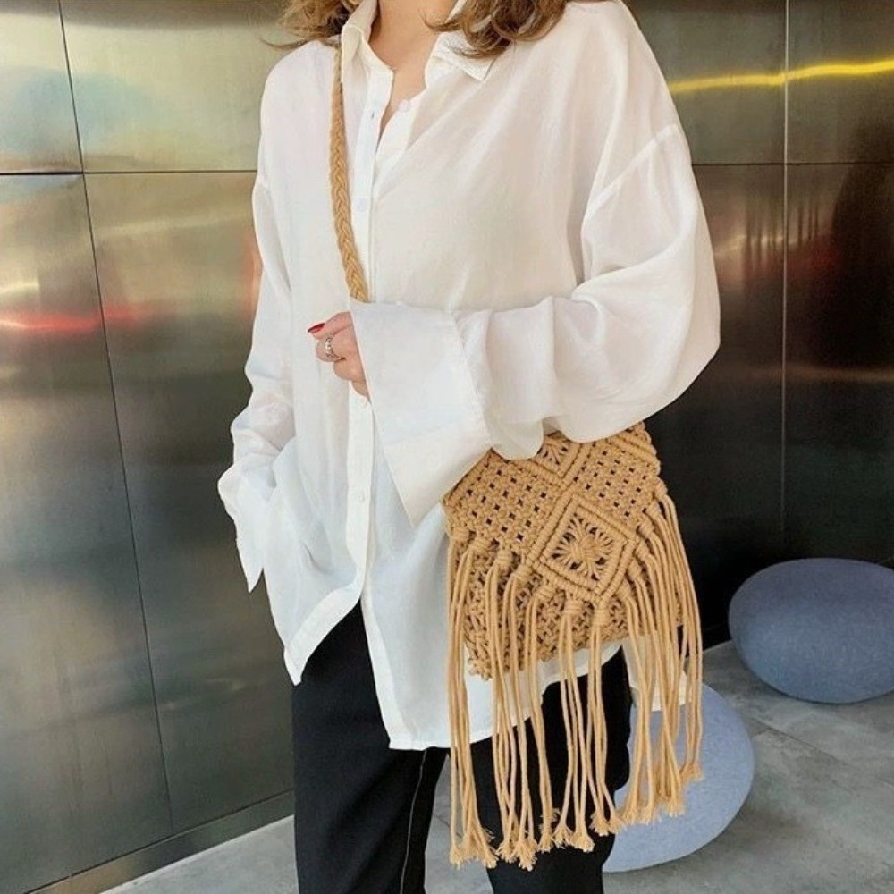 Ethnic Style Woven Straw Bag S - Woven Straw Bag review and price