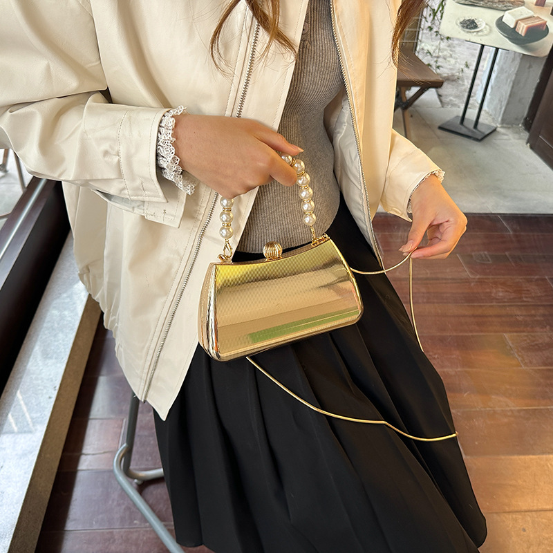 Women Gold Metallic Crossbody  - Women Bags Popular Brands review and price