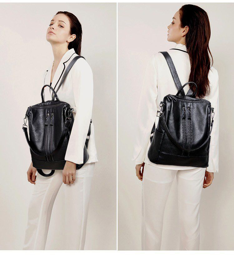 Women Soft Leather Backpack Sc - Women Bags Medium Size review and price