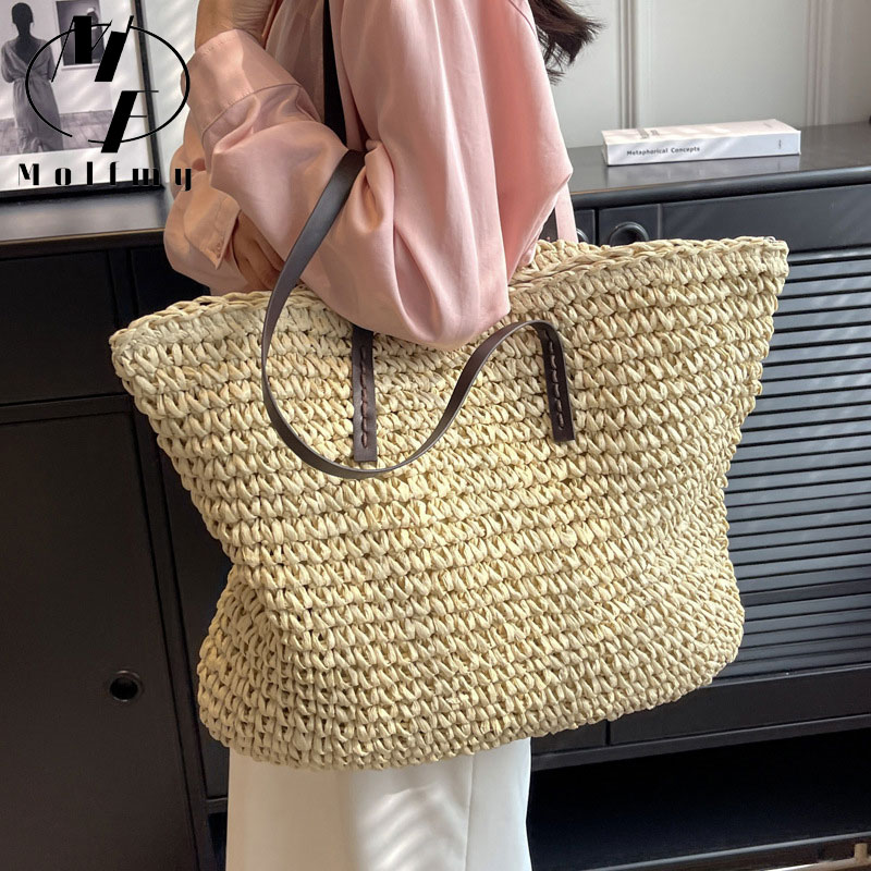Straw Woven Tote Bags Casual L - Woven Straw Bag review and price