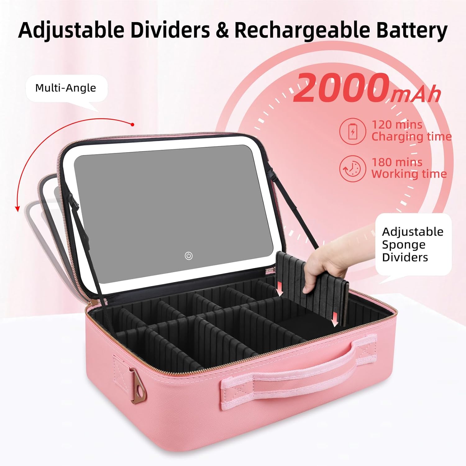Large Capacity Makeup Bag 15'' - Women Bags Medium Size review and price